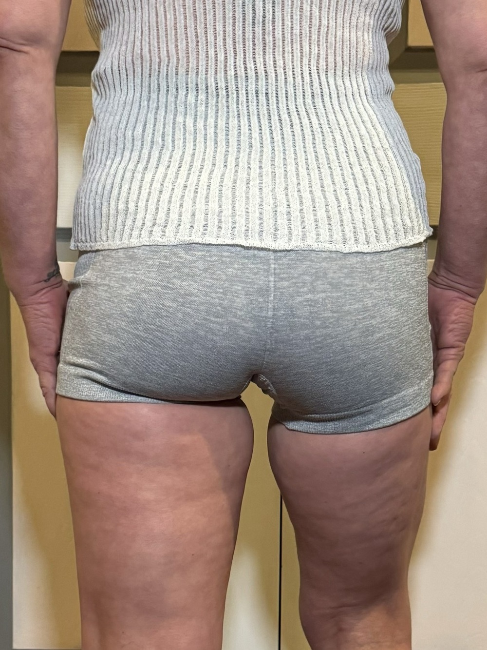 Forever 21 Heather Grey Bike Shorts - Small - Picture 3 of 5